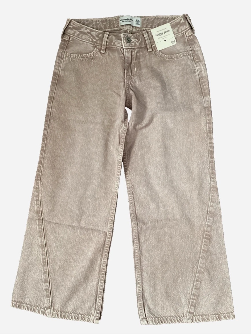 abercrombie kids Wide-Leg Jeans in Taupe